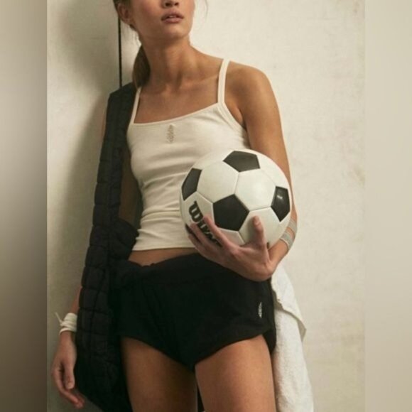 NWT Free People Movement Ivory Strappy Back Tank Top - Picture 3 of 10